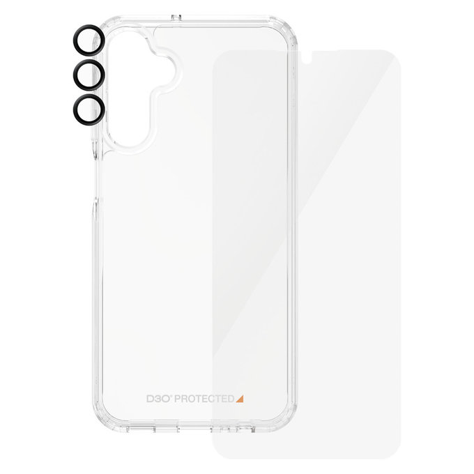 Bundle Hoops + Tempered Glass UWF + Hard Case D3O for Samsung Galaxy A15/A15 5G, PanzerGlass