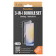 Bundle Hoops + Tempered Glass UWF + Hard Case D3O for Samsung Galaxy A25 5G, Transparent, PanzerGlass