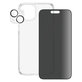 Bundle PicturePerfect + Tempered Glass UWF Privacy + Hard Case D3O for iPhone 15 Plus, PanzerGlass