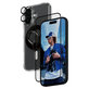 Bundle Hoops + UWF Tempered Glass + Hard Case + Magnetic Ring Mount for iPhone 16, PanzerGlass