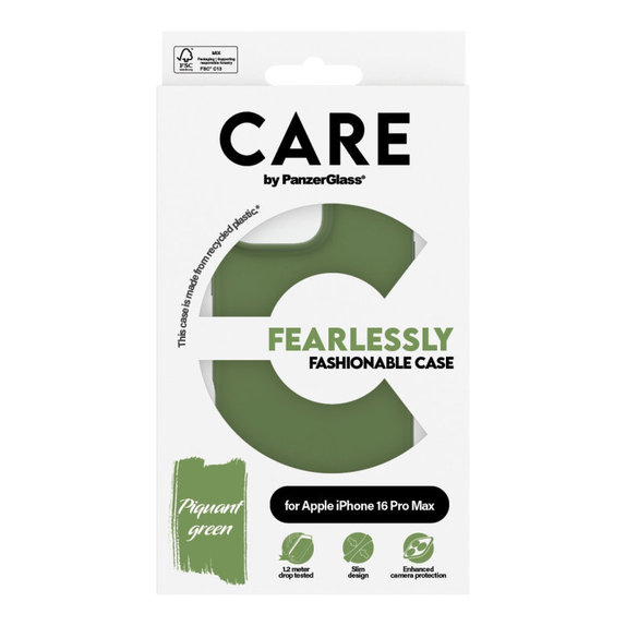 Fearlessly Case for iPhone 16 Pro Max, Green, CARE
