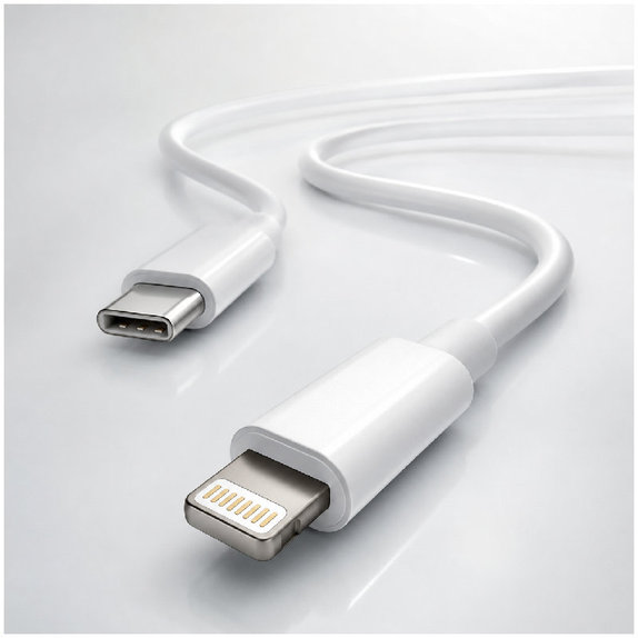 FixPremium - Cable Lightning/USB-C, 1.5m, white