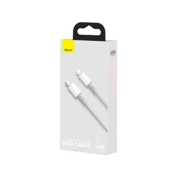 Baseus - Cable Lightning/USB-C, 1.5m, white