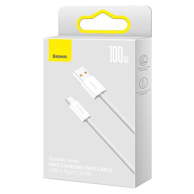 Baseus - Cable USB-C/USB, 1.5m, white