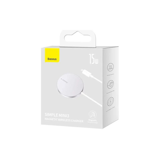 Baseus - Cable MagSafe/USB-C, 1.5m, white