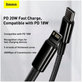 Baseus - Cable Lightning/USB-C, 1.5m, black