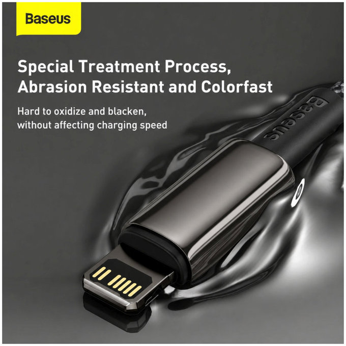 Baseus - Cable Lightning/USB-C, 1.5m, black