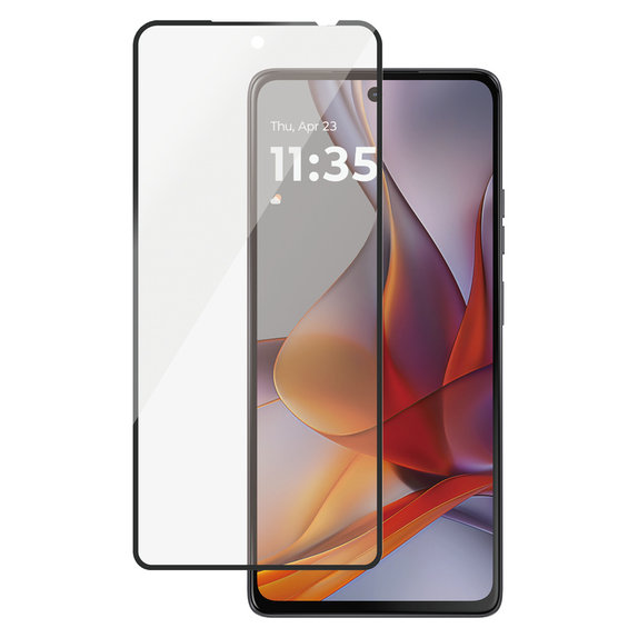 Tempered Glass UWF for Motorola Moto G75 5G, Black, PanzerGlass