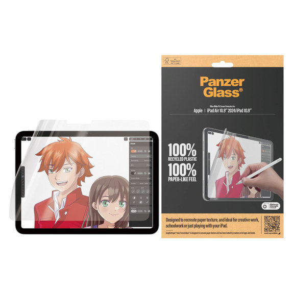 GraphicPaper UWF Protective Film for iPad (10th Gen 2022)/(11th Gen 2025), Clear, PanzerGlass