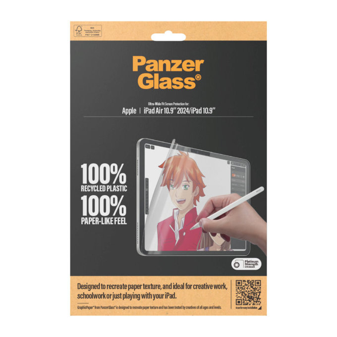 GraphicPaper UWF Protective Film for iPad (10th Gen 2022)/(11th Gen 2025), Clear, PanzerGlass