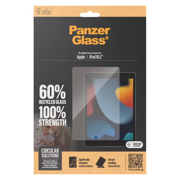 Tempered Glass UWF for iPad 10,2'' (2019-2021), Clear, PanzerGlass