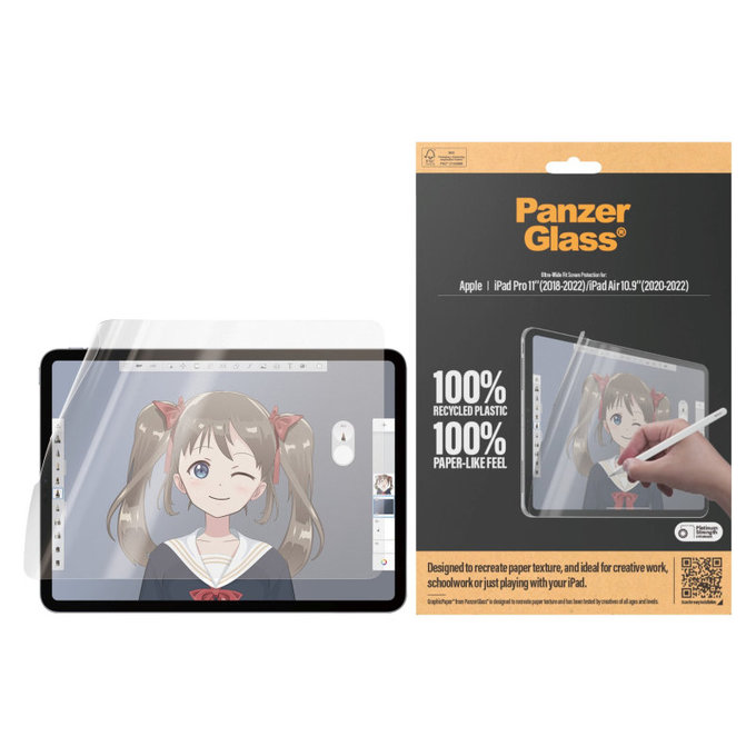 Protective Film GraphicPaper UWF for iPad Pro 11"/Air 10,9'', Clear, PanzerGlass