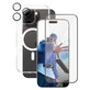Bundle Hoops + UWF Tempered Glass + Urban Combat Case for iPhone 16 Pro Max, CARE