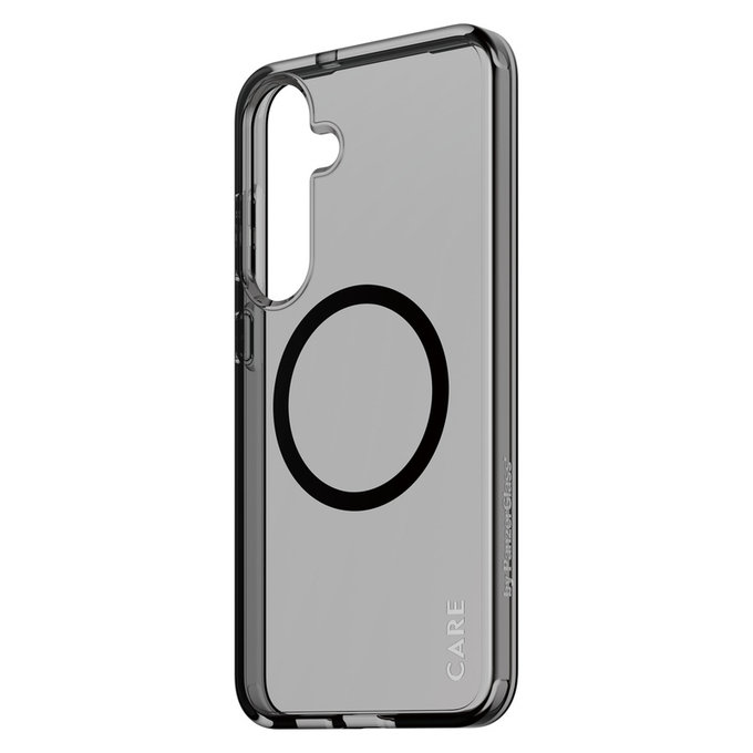 Case Smokey with Black QI for Samsung Galaxy S25+, Black, PanzerGlass