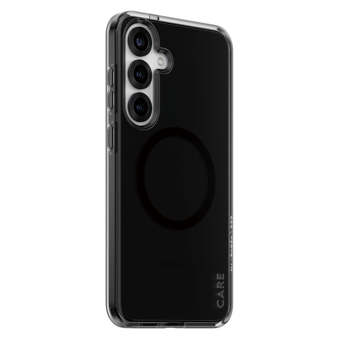 Case Smokey with Black QI for Samsung Galaxy S25+, Black, PanzerGlass