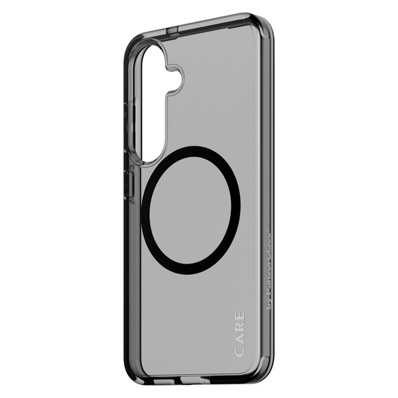 Case Smokey with Black QI for Samsung Galaxy S25, Black, PanzerGlass