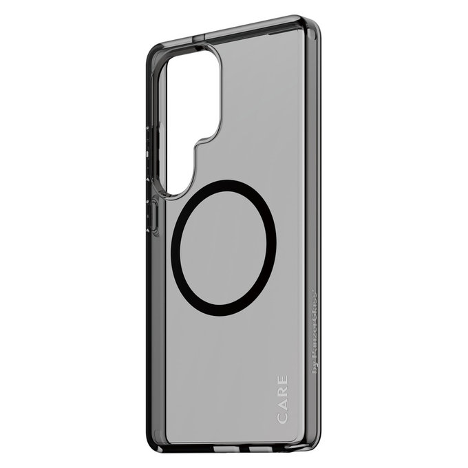 Case Smokey with Black QI for Samsung Galaxy S25 Ultra, Black, PanzerGlass