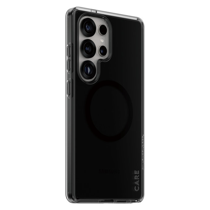Case Smokey with Black QI for Samsung Galaxy S25 Ultra, Black, PanzerGlass