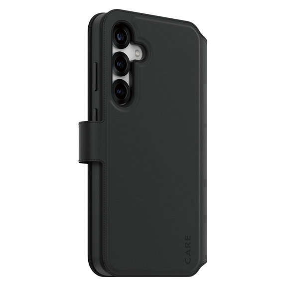 Case Wallet Tango Two-In-One with QI for Samsung Galaxy S25+, Black, PanzerGlass