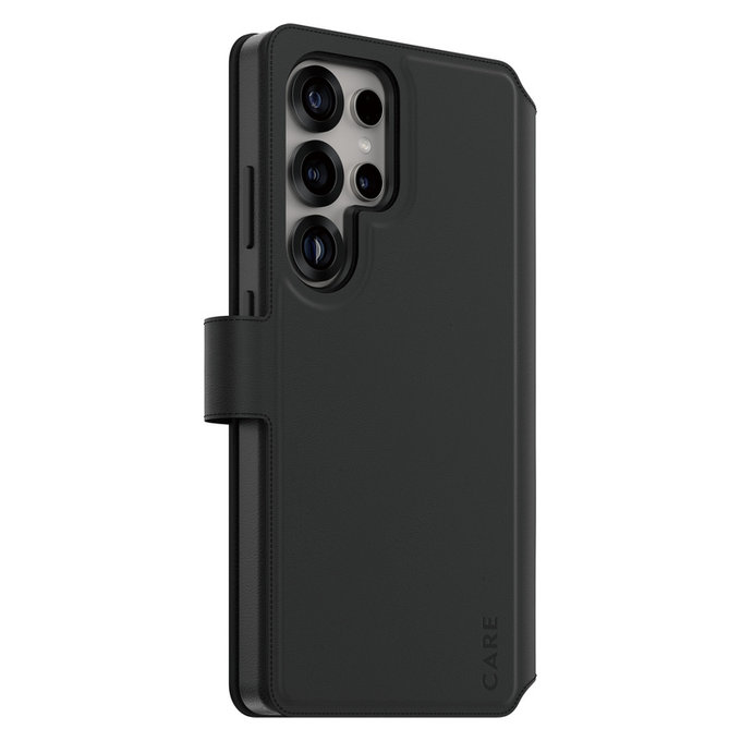 Case Wallet Tango Two-In-One with QI for Samsung Galaxy S25 Ultra, Black, PanzerGlass