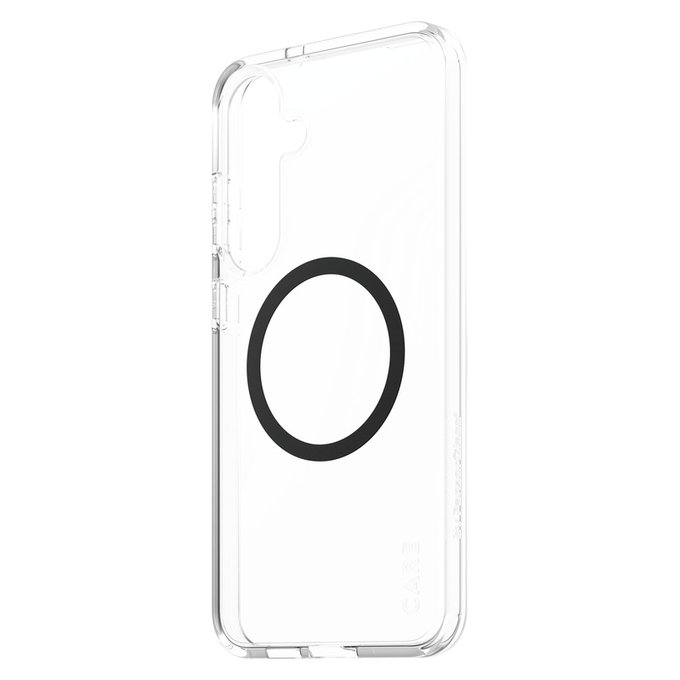 Case Urban Combat with Black QI for Samsung Galaxy S25+, Transparent, PanzerGlass
