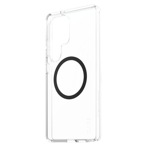 Case Urban Combat with Black QI for Samsung Galaxy S25 Ultra, Transparent, PanzerGlass
