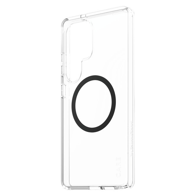 Case Urban Combat with Black QI for Samsung Galaxy S25 Ultra, Transparent, PanzerGlass