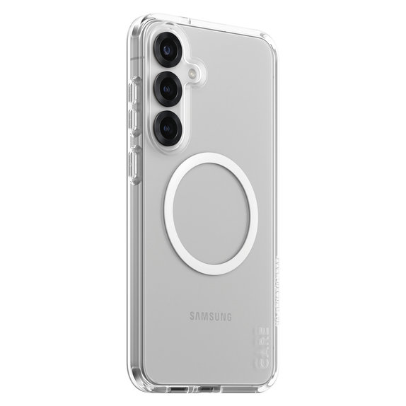 Case Urban Combat with White QI for Samsung Galaxy S25+, Transparent, PanzerGlass