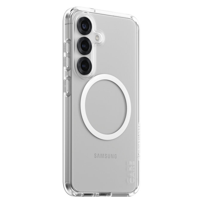 Case Urban Combat with White QI for Samsung Galaxy S25, Transparent, PanzerGlass
