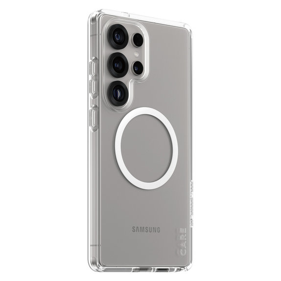 Case Urban Combat with White QI for Samsung Galaxy S25 Ultra, Transparent, PanzerGlass