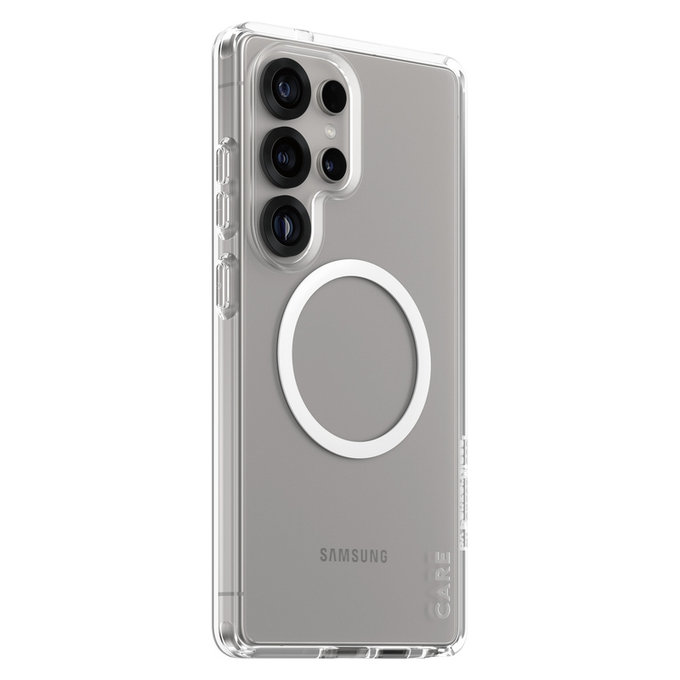 Case Urban Combat with White QI for Samsung Galaxy S25 Ultra, Transparent, PanzerGlass