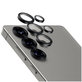 Camera Lens Protector Hoops Ceramic for Samsung S25 Ultra, Black, PanzerGlass