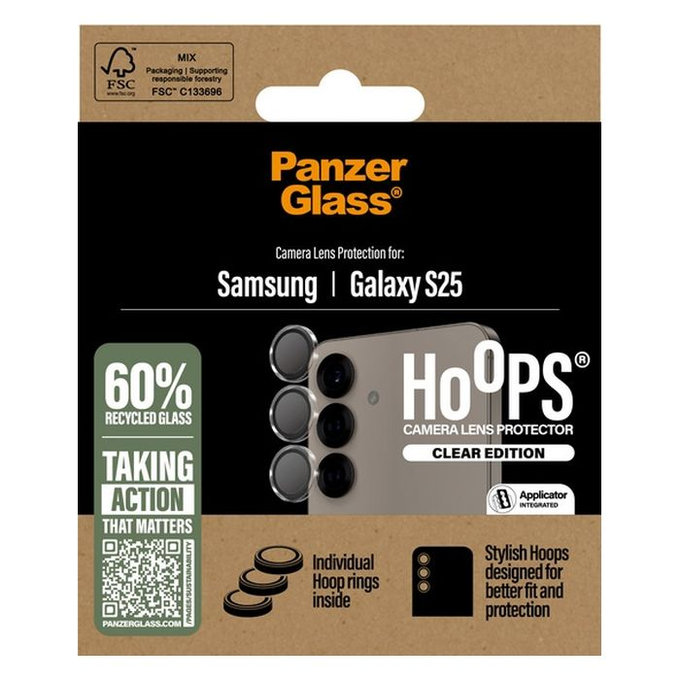 PanzerGlass - Rear Camera Lens Protector Hoops for Samsung Galaxy S25, transparent