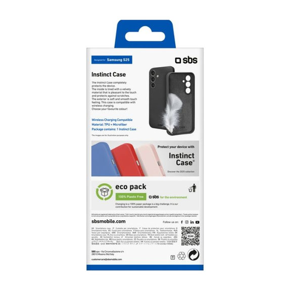 SBS - Case Instinct for Samsung Galaxy S25, black