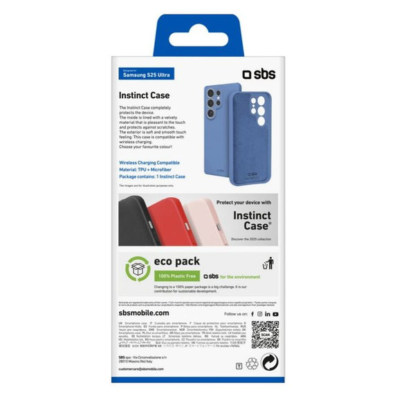SBS - Case Instinct for Samsung Galaxy S25 Ultra, blue