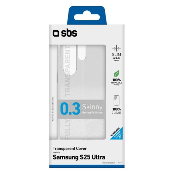 SBS - Case Skinny for Samsung Galaxy S25 Ultra, transparent