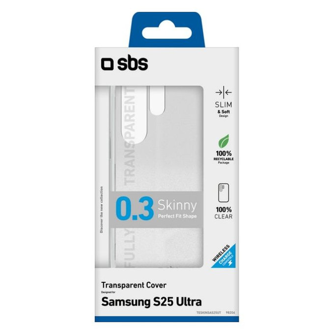 SBS - Case Skinny for Samsung Galaxy S25 Ultra, transparent