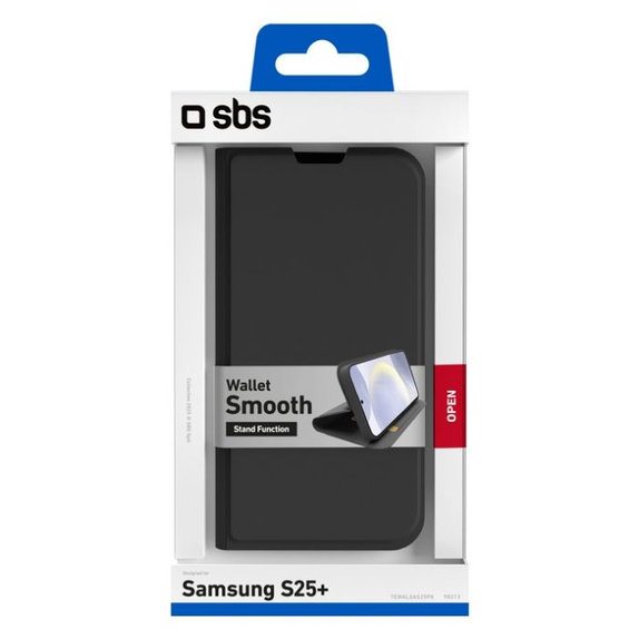 SBS - Case Book Wallet Smooth for Samsung Galaxy S25+, black