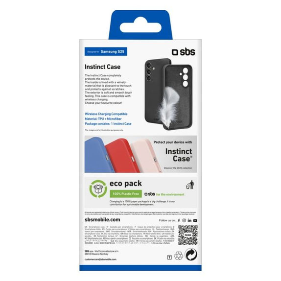 SBS - Case Instinct for Samsung Galaxy S25+, black