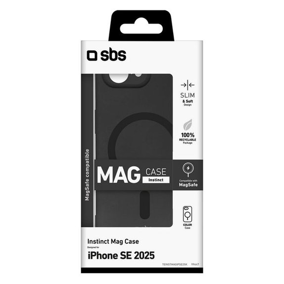 SBS - Case Instinct for iPhone 16e, black