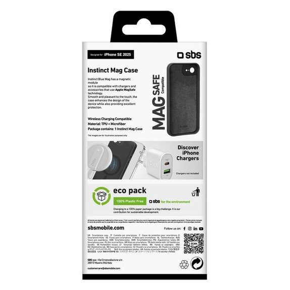 SBS - Case Instinct for iPhone 16e, black