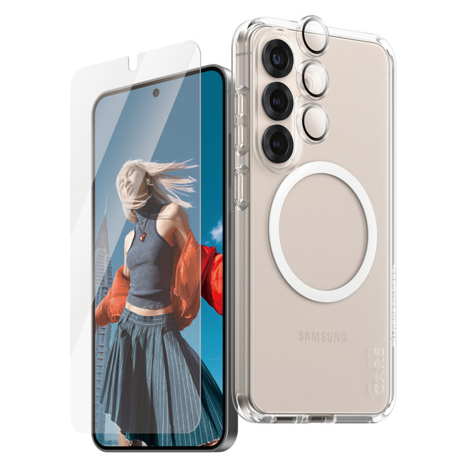 Bundle 3-in-1 for Samsung Galaxy S25, PanzerGlass