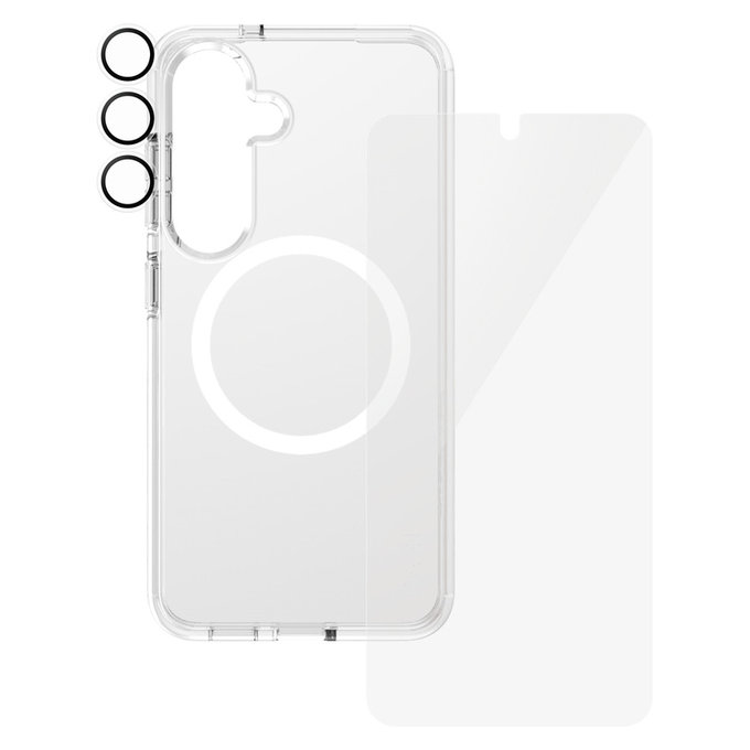 Bundle 3-in-1 for Samsung Galaxy S25, PanzerGlass