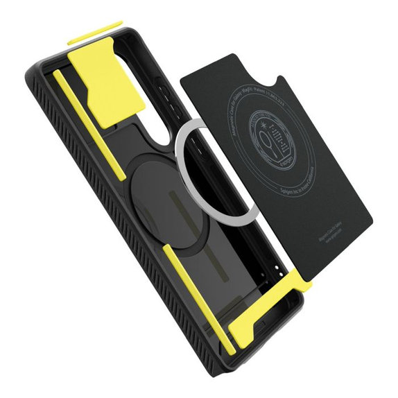 Spigen - Case Rugged Armor with MagSafe for Samsung Galaxy S25 Ultra, Matte Black