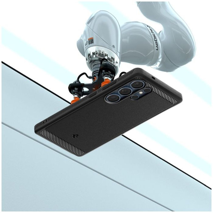 Spigen - Case Rugged Armor with MagSafe for Samsung Galaxy S25 Ultra, Matte Black