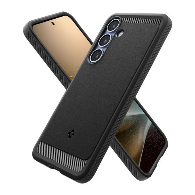 Spigen - Case Rugged Armor with MagSafe for Samsung Galaxy S25, Matte Black