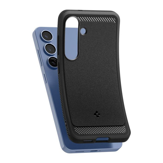 Spigen - Case Rugged Armor with MagSafe for Samsung Galaxy S25, Matte Black