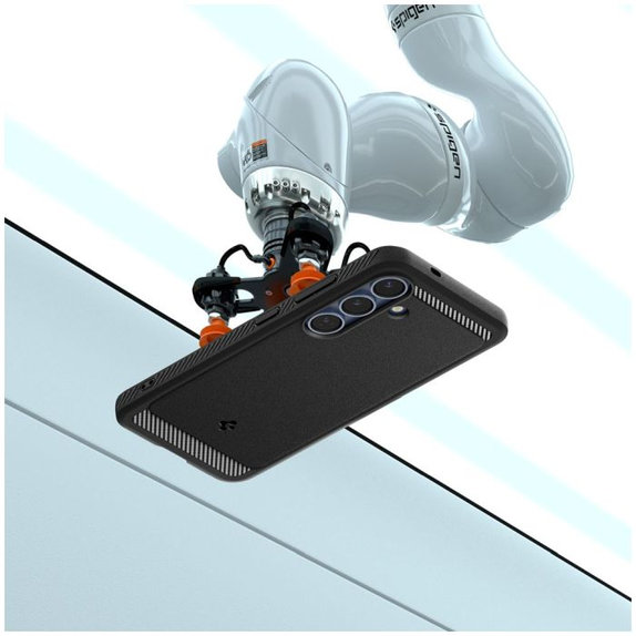 Spigen - Case Rugged Armor with MagSafe for Samsung Galaxy S25, Matte Black