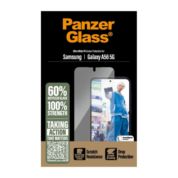 UWF Tempered Glass for Samsung A56 5G, Transparent, PanzerGlass