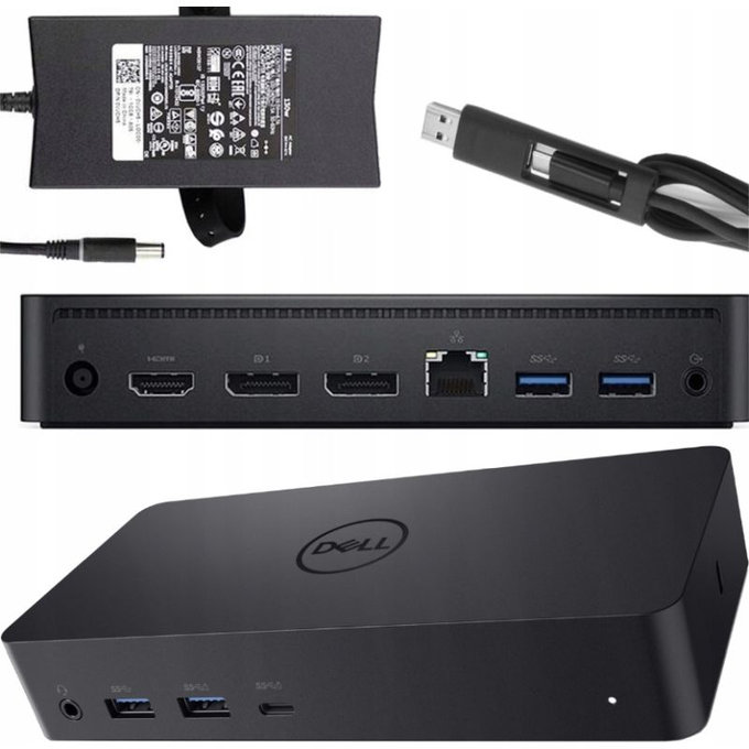 Dell D6000 - Docking Station (USB-C) + 130W Adapter Refurbished